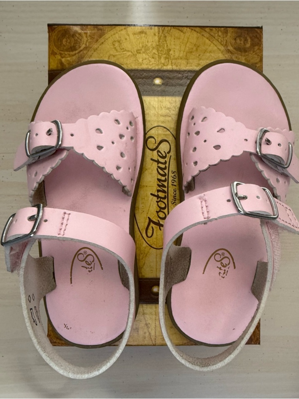 FootMates Eco Ariel Toddler Pink Sandals